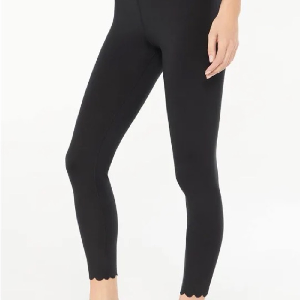 Altar’d State Black Scalloped Hem Leggings